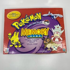 Vintage Pokemon Memory Game Gold & Silver Edition